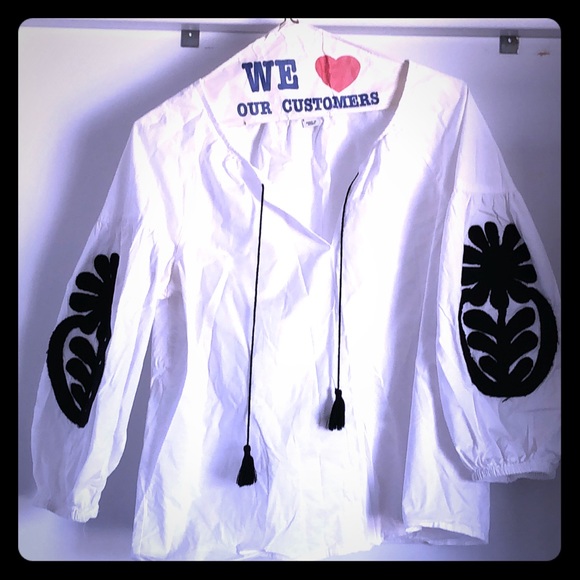 J Crew peasant top - Picture 1 of 4